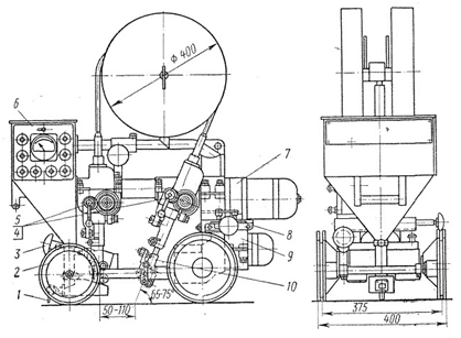 Схема двухдугового сварочного трактора ДТС-38